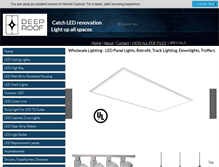 Tablet Screenshot of deeprooflighting.com